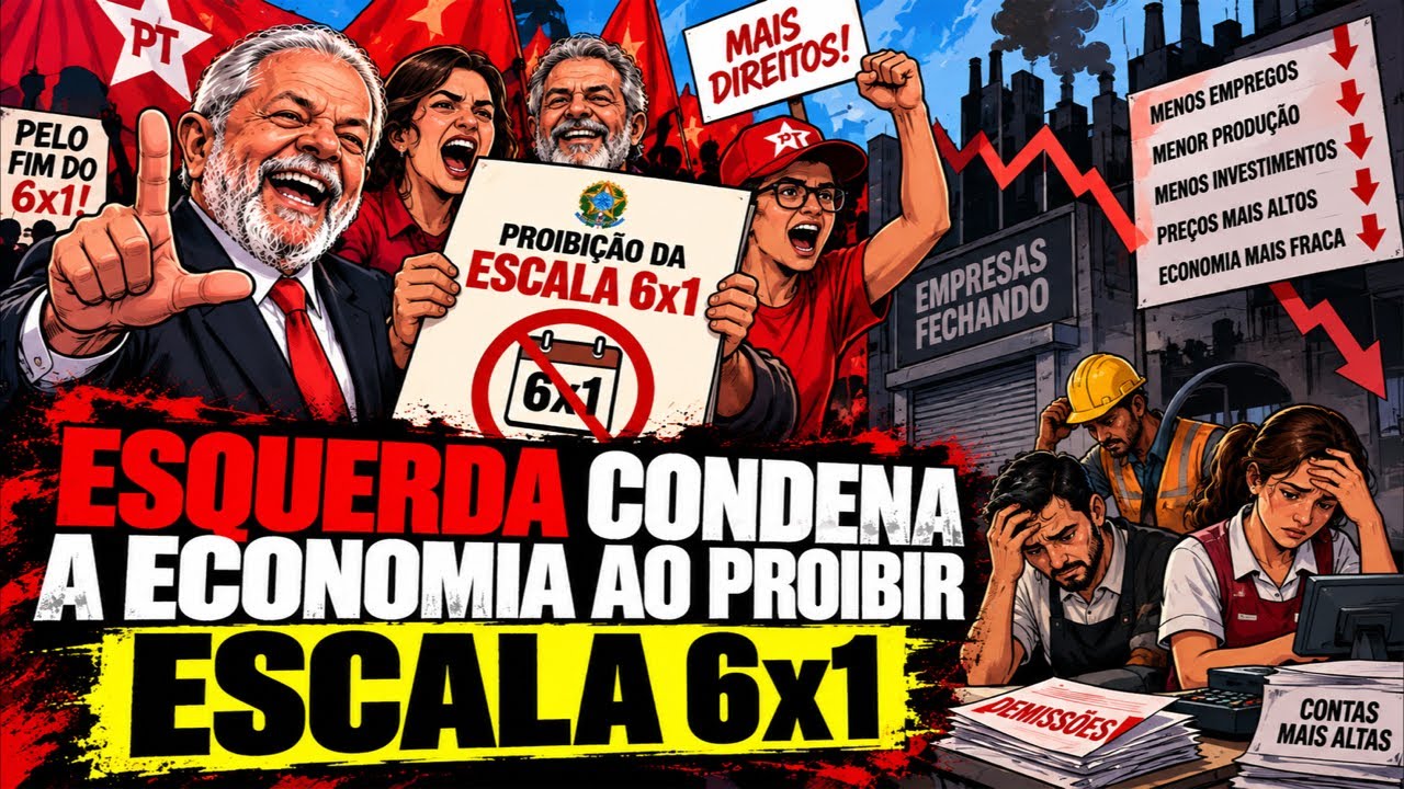 Petralhada proibe 6x1 e condena Brasil à miséria