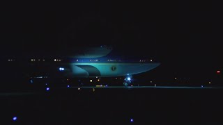 Air Force One departs Tri-Cities Airport Air Force One departs Tri-Cities Airport
