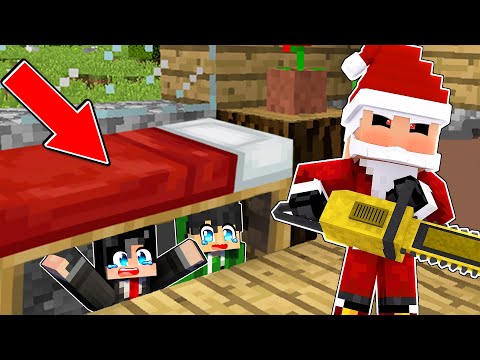 Escape From EVIL SANTA CLAUS in Minecraft!