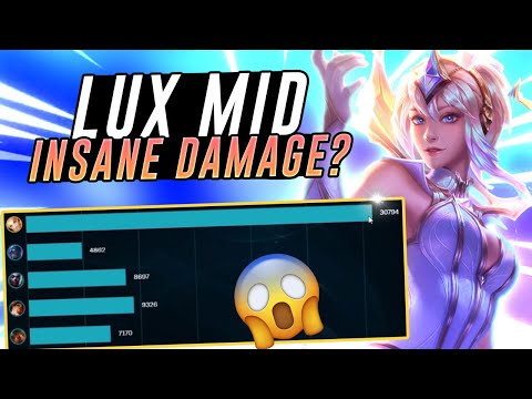 MY LUX MID DID MORE DAMAGE THAN MY WHOLE TEAM COMBINED! - League of Legends