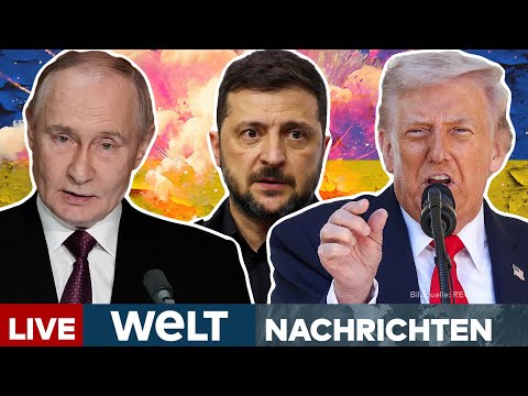 UKRAINE-KRIEG: „Ich will keine Zeit verschwenden“ – Trump-Putin-Treffen abgesagt! | WELT Livestream