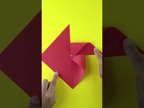How To Make Paper Windmill in 5 minutes /Moving paper toys DIY