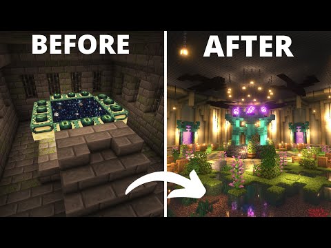 I transformed the END PORTAL ROOM in Minecraft Survival
