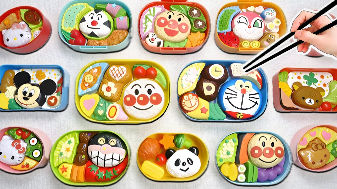 【楽しいキャラ弁おままごと！】アンパンマン幼稚園のお弁当パズルお料理で遊んじゃおう！(#たまごMammy)