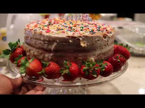 I made Nasir birthday cake instead of going to BJs.  It was so tasty