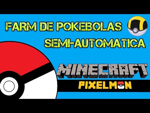 TUTORIAL FARM DE POKEBOLAS SEMI-AUTOMATICA / AFK - #MINECRAFT #PIXELMON