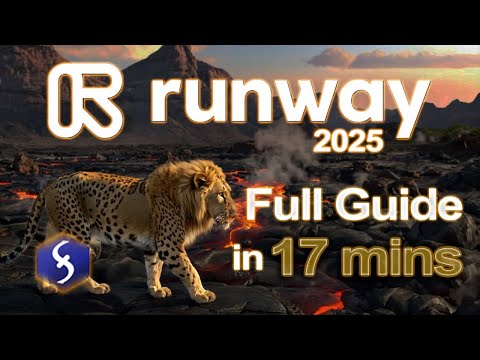Runway AI - Tutorial for Beginners in 17 MINUTES !  [ How to use Gen-4 & 3 ]