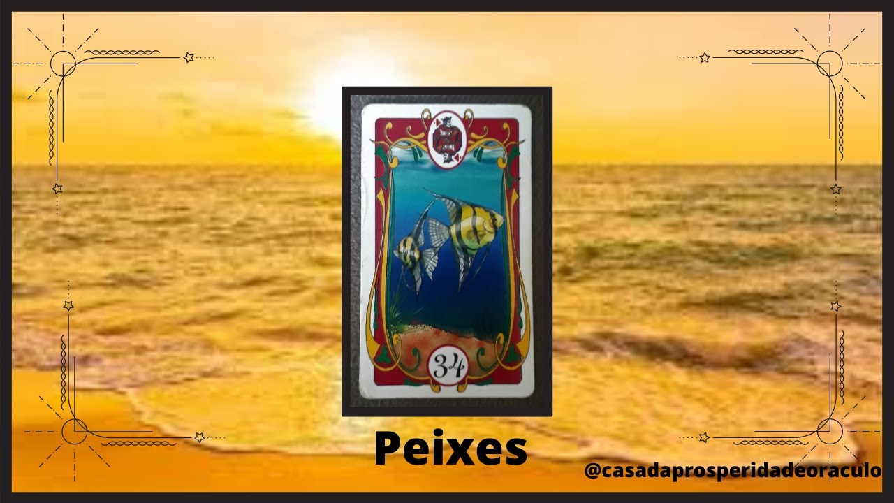 Como ler Baralho Cigano - carta: 34. Peixes (módulo 1: significado das cartas - grátis)