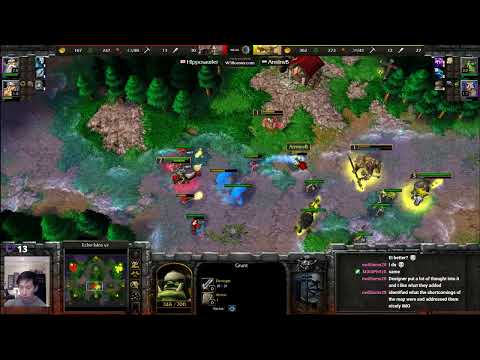 Hipposaur (HU) vs ArminvB (Orc) - WarCraft 3 - WC3342