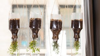Upcycled Hanging Herb Garden