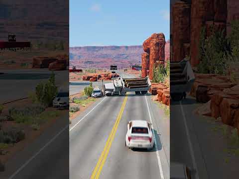 Realistic Highway Car Crashes #120