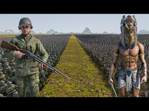 50.000 SHOTGUN SOLDIERS vs 2 MILLION EGYPTIAN WARRIORS - Ultimate Epic Battle Simulator 2 UEBS