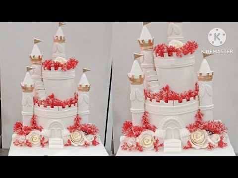 20 Pound wedding castle customized themed cake by Chef Karam Rasul