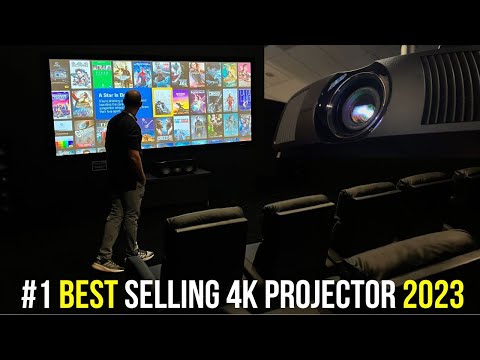 #1 Best Selling 4K Projector in USA - Epson LS12000 on HUGE 140" 2.40 Stewart Screen w/ Kaleidescape