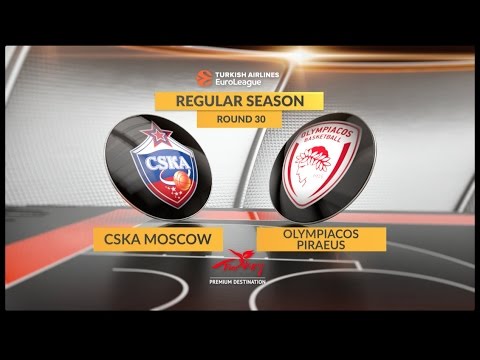 EuroLeague Highlights RS Round 30: CSKA Moscow 90-86 Olympiacos Piraeus