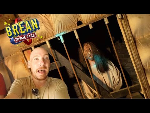 Scariest Ghost Train in the UK! - Terror Castle (Brean Theme Park) Lights On