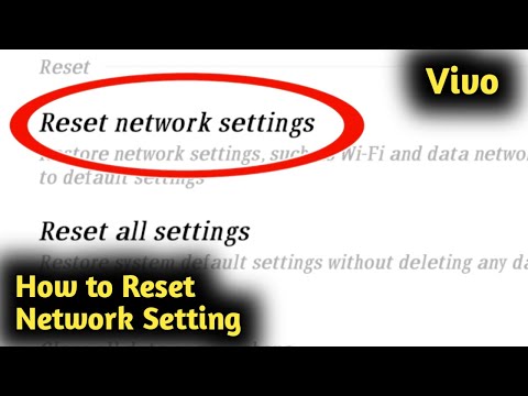 How to Reset Network Setting in Vivo