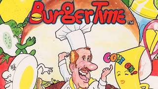 BurgerTime 1982 Arcade Live FLYER