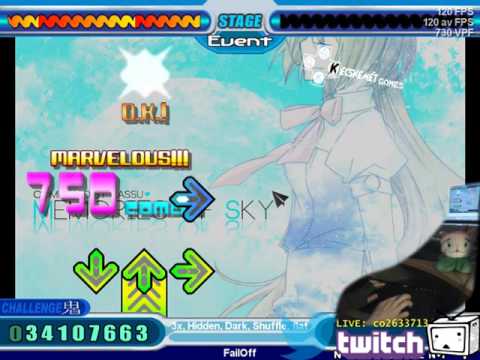 SM 3.9 - SP#171 yassu - Memories of Sky - BMS [1080p Full Combo JD6 (+cam)]