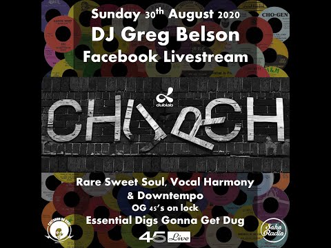 Sweet Soul, Harmony & Downtempo Soul 45's - DJ Greg Belson - 30th August 2020