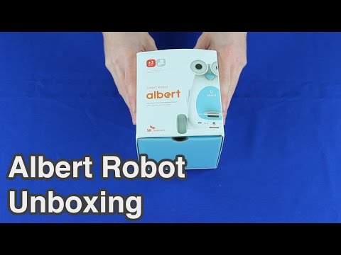 Desembalagem do robô Albert