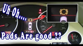 Audi Brake Warning Light  ???  Pads are fine !!