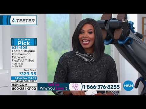 Teeter FitSpine X3 Inversion Table with FlexTech Bed