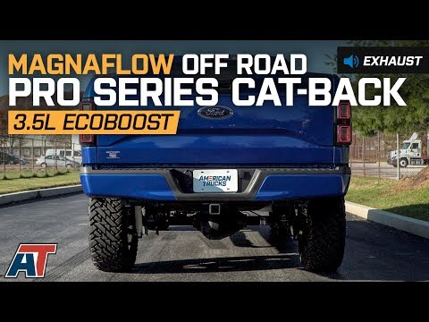 2015-2017 F150 Magnaflow Off Road Pro Series Cat-Back 3.5L EcoBoost Sound Clip & Install
