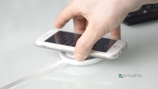 4Smarts VoltBeam Draadloze Oplader 10W Fast Charge + Kabel 1M Wit video