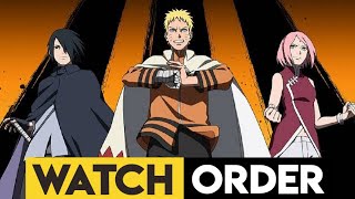 Quick & Easy Watch Order Guide Boruto: Naruto Next Generations