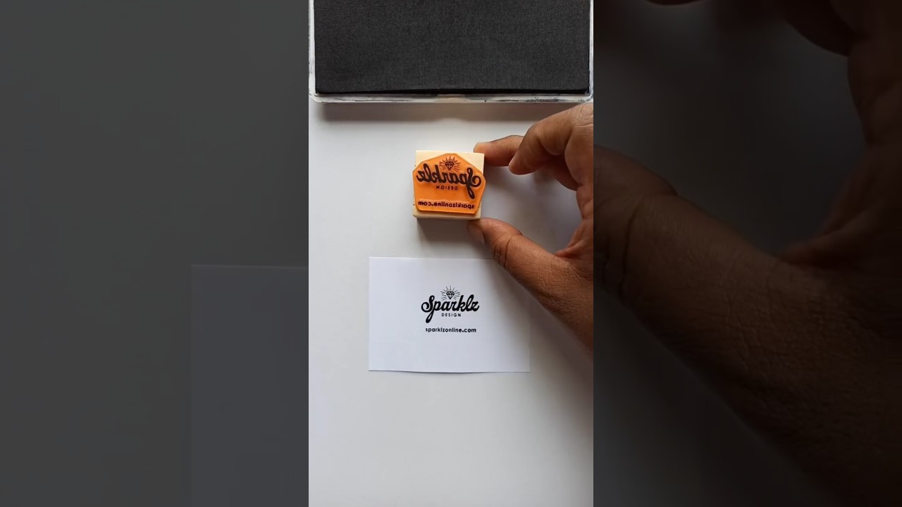 Make a perfect business logo stamp #branding