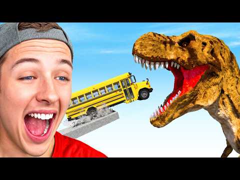 Reacting to CARS vs MEGA T-REX in TEARDOWN