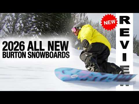 Testing Burton's 2026 Snowboards - My first ride on 3 ALL NEW boards