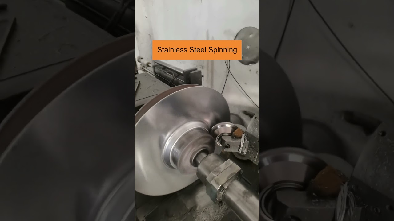 Stainless Steel Spin Forming #metalspinning  #cnc #flowforming