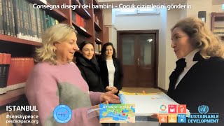 🇮🇹 🇹🇷 Consegna disegni dei bambini a Istanbul, Özel Evrim Okulları - M