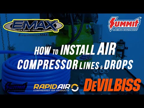How to Install Air Compressor Lines & Drops to Use Air Tools in Your Home Garage or Shop