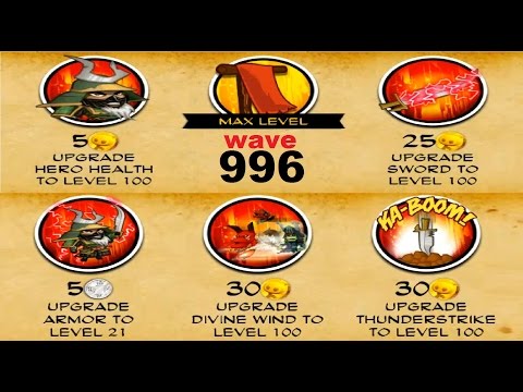 Samurai vs Zombies Defense 2 | RONIN lvl 100 -  Wave 996 - Last Required
