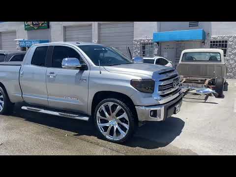 26 Inch Lexani Ghost Chrome Wheels Toyota Tundra Sequoia Luxury Lifted Truck 5x150 Rims