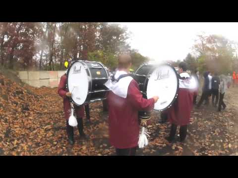 UMass Drumline 2012: Bass Drums Warm-Up - MICCA Finals (1)
