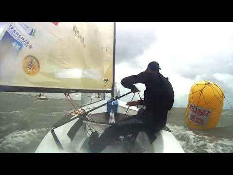 Submarine sailing with Jonathan Lobert in the 2018 Europeans medal race
