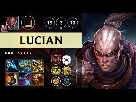 Lucian ADC vs Twitch - KR Grandmaster Patch 25.19