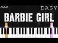 Aqua - Barbie Girl | EASY Piano Tutorial