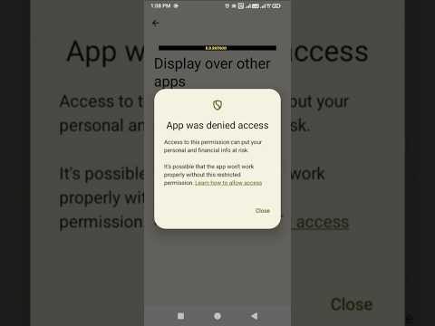 Display Over the App Problem | App Was Denied access Problem Solution #display