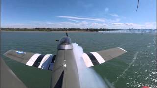 Attacking Conneaut D-Day re-enactment - aircraft onboard!