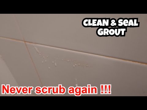 How to clean and seal grout