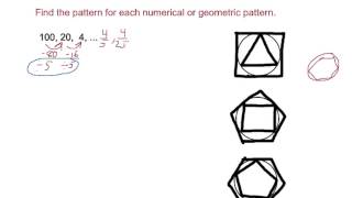 Geometry 2.1 Patterns & Inductive Reasoning