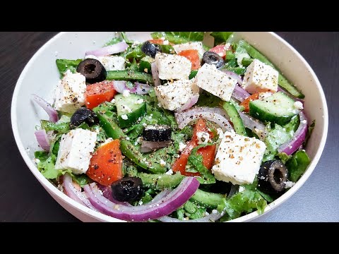 GREEK SALAD | Keto Greek Salad | Healthy Salad for Weight Loss | Keto Diet Salad Recipe | Gym Diet