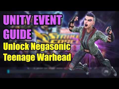 Unity Event Guide (How to unlock Negasonic Teenage Warhead) | Marvel Strike Force