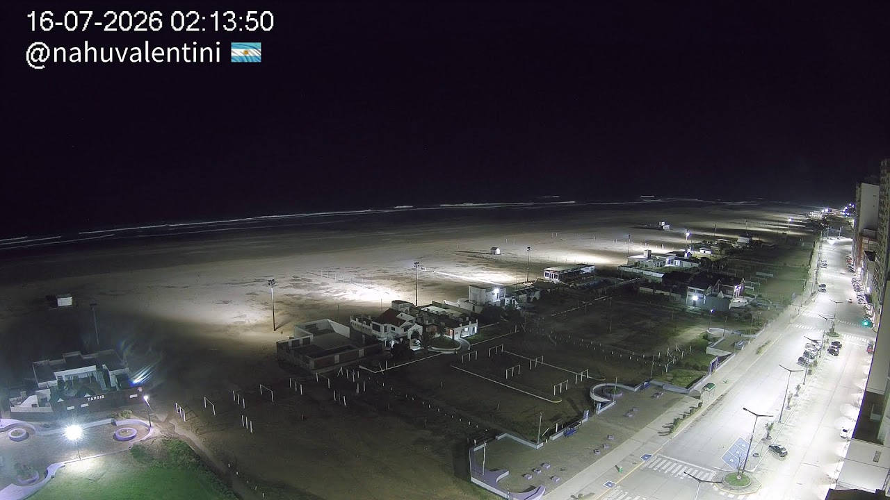 Live webcam view of Necochea Beachfront Aerial View