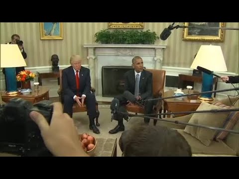 UNCUT: Obama, Trump photo opportunity after first meeting